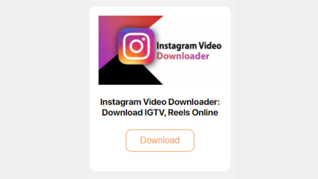 download a video from Instagram